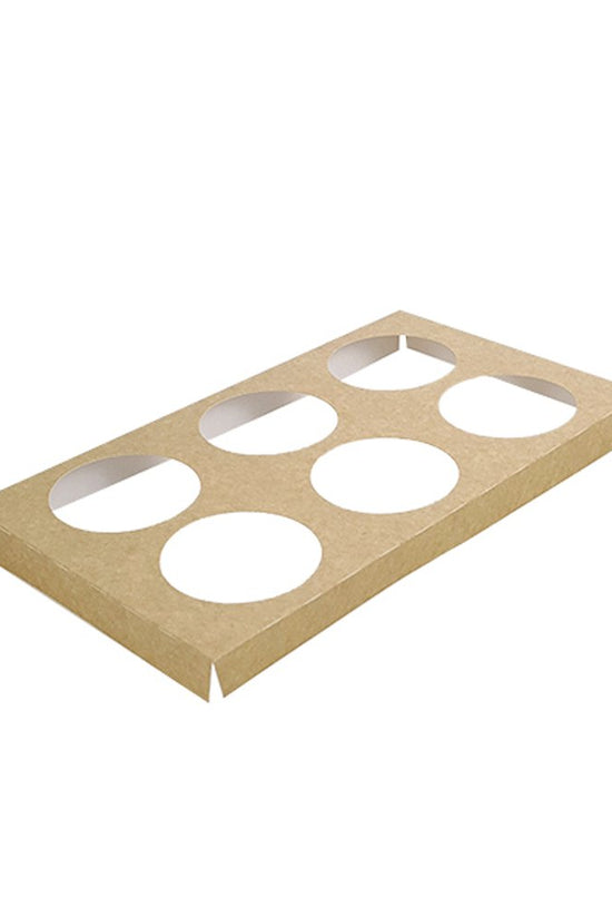Cupcake Insert To Fit Medium/Large Tray - 6 Holes 50pc/PK - TEM IMPORTS™
