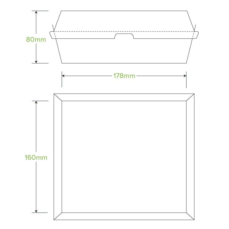Dinner BioBoard White Box - 150pcs/Ctn - TEM IMPORTS™