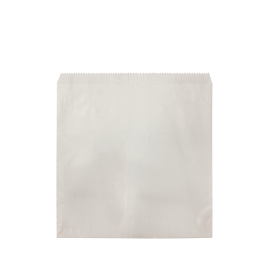 Double Lined Grease Proof 2 Square White Paper Bag - 500/PK - TEM IMPORTS™