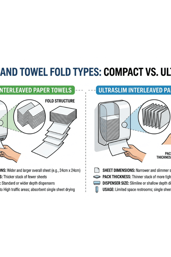 Duro Compact Interleaved Towel 29cm x 20cm - 2400/CTN - TEM IMPORTS™