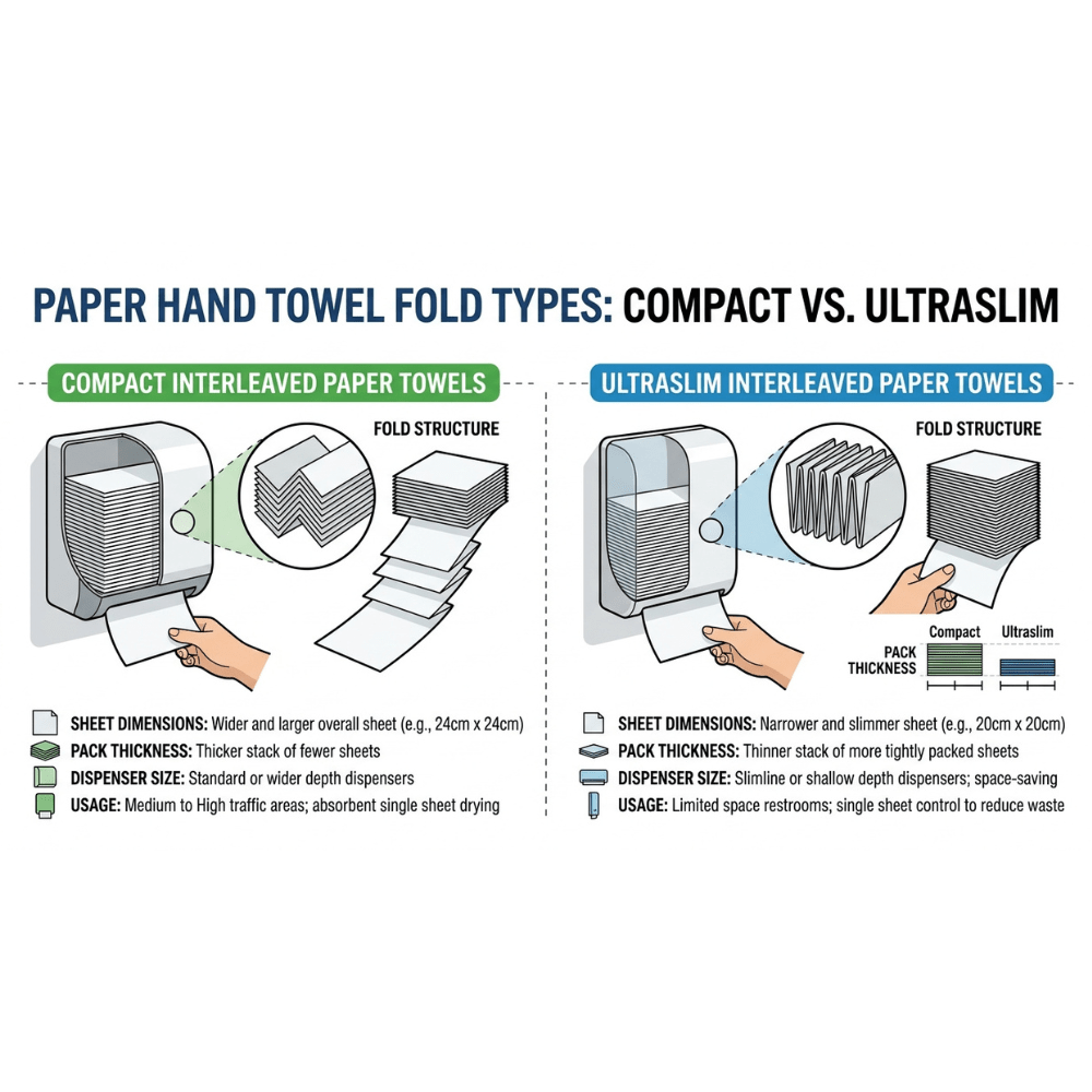 Duro Compact Interleaved Towel 29cm x 20cm - 2400/CTN - TEM IMPORTS™