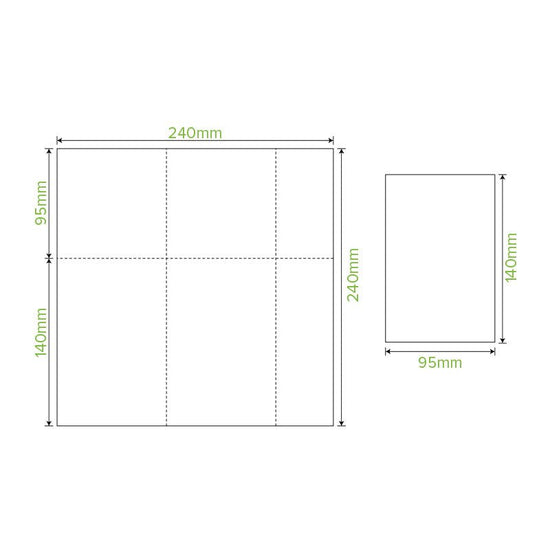 E-Fold Tall 1-Ply White Dispenser BioNapkin - 5000pcs/Ctn - TEM IMPORTS™