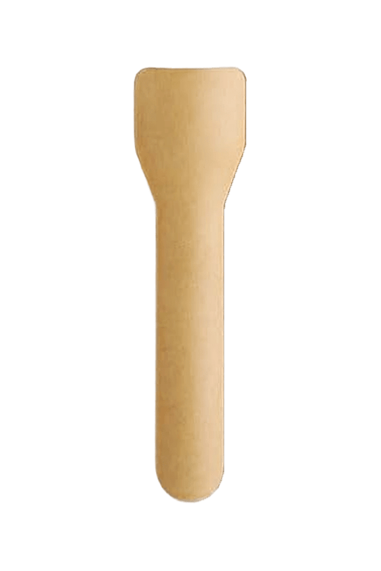 Eco-friendly Paper Gelato Spoon Brown PHA Coating - 1000/CTN - TEM IMPORTS™