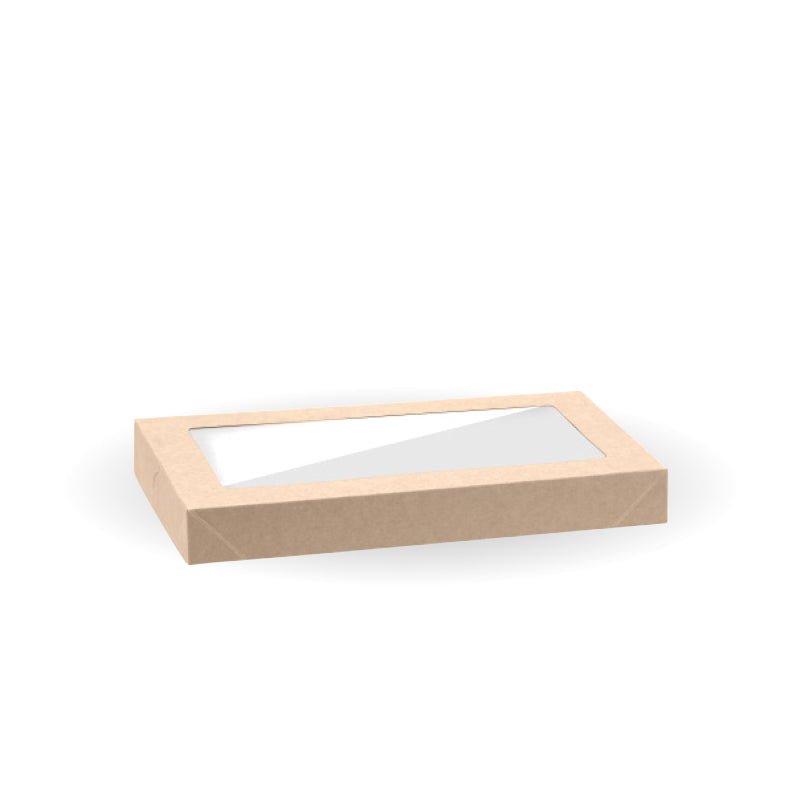 Extra Small BioBoard Catering Tray Window Lid - 100pcs/Ctn - TEM IMPORTS™