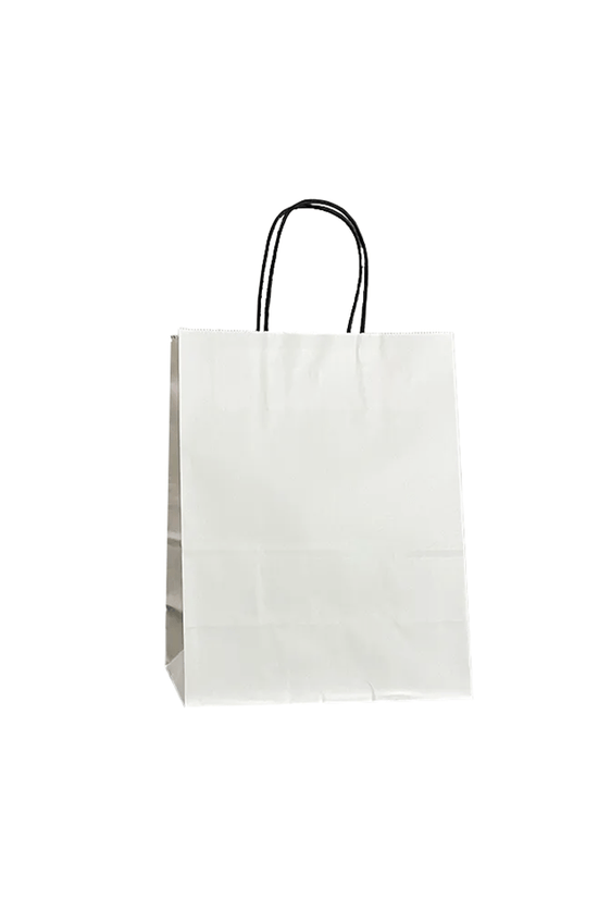 Extra Small White Twisted Paper Handle Bag - TEM IMPORTS™