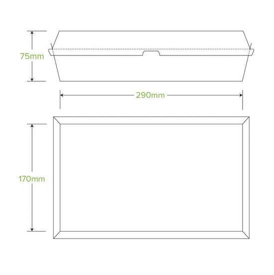 Family BioBoard Kraft Box - 100pcs/Ctn - TEM IMPORTS™