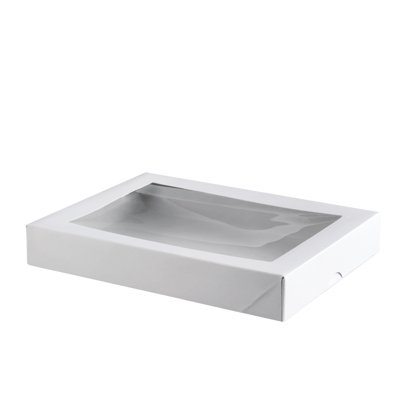 Flat Long Patisserie White Window Box