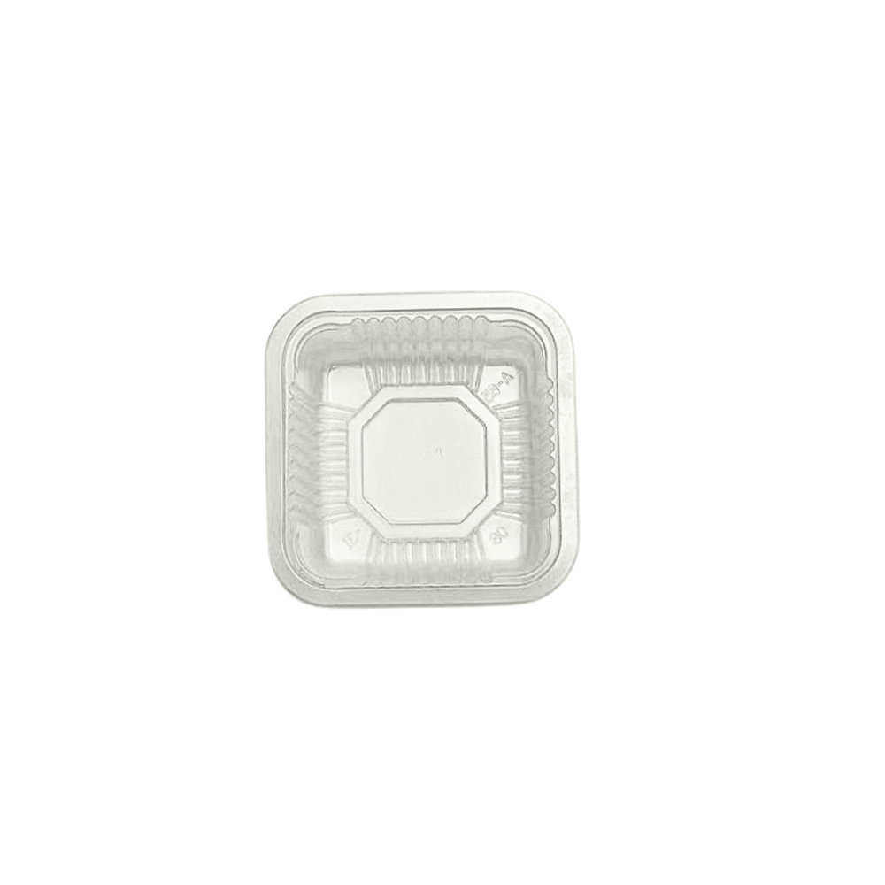 Food-Grade Plastic Mooncake Trays Matt Clear - 80x80 - TEM IMPORTS™