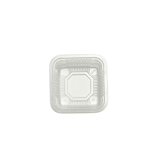 Food-Grade Plastic Mooncake Trays Matt Clear - 80x80 - TEM IMPORTS™