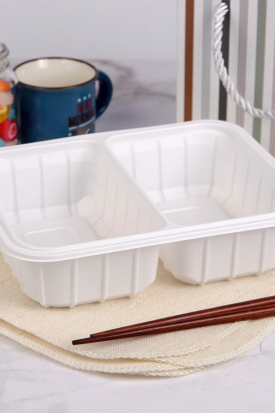 GMPack 2 Compartment Meal Tray For QS300 - 155195 - 600/CTN - TEM IMPORTS™
