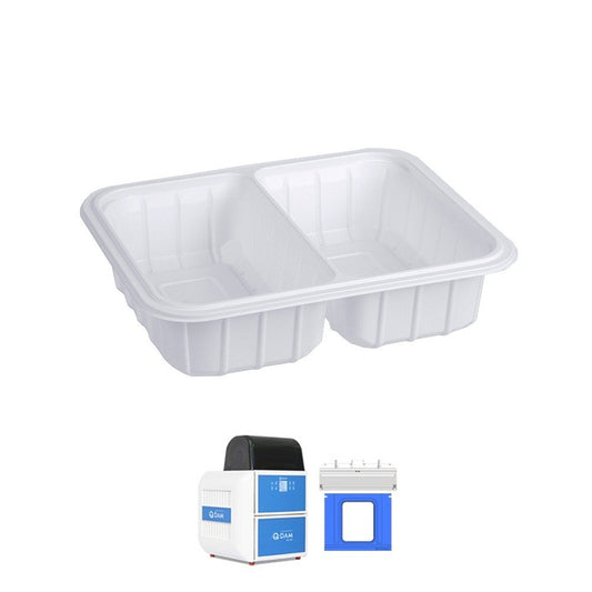 GMPack 2 Compartment Meal Tray For QS300 - 155195 - 600/CTN - TEM IMPORTS™
