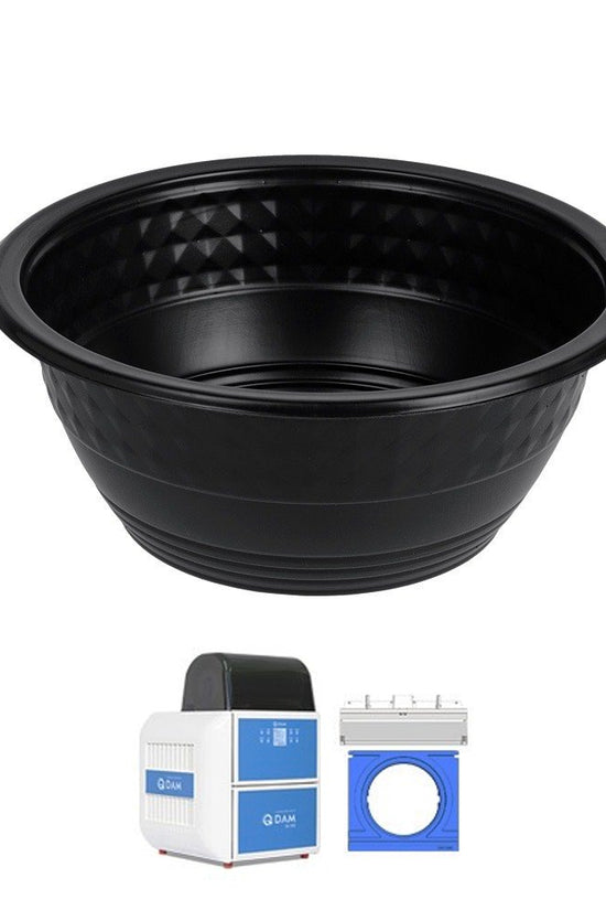 GMPack Black Round Bowl For QS300 - R210 - 200/CTN - TEM IMPORTS™