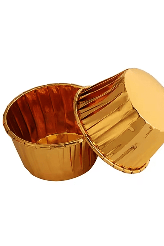 Gold And Gold Foil Baking Paper Cup - TEM IMPORTS™