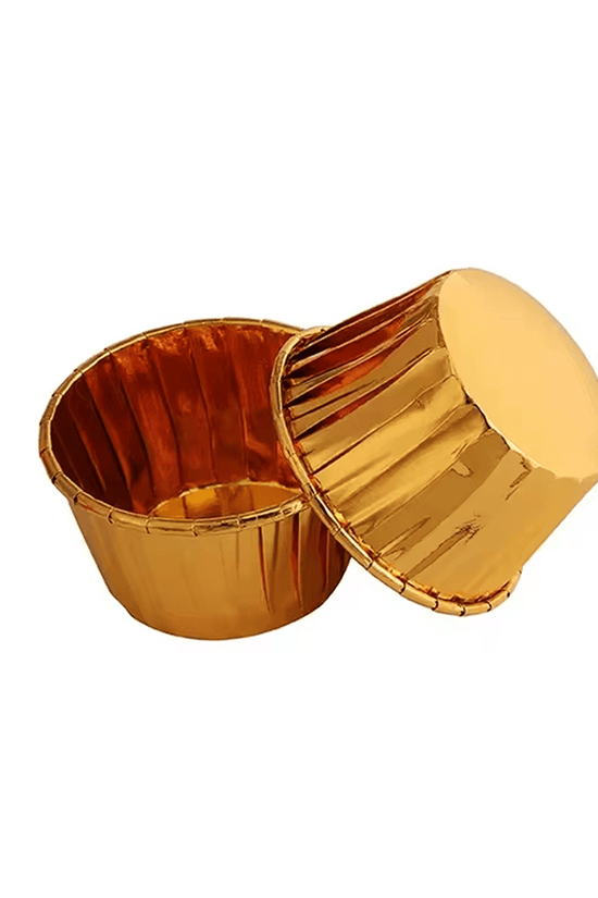 Gold And Gold Foil Baking Paper Cup - B44xH35 - TEM IMPORTS™