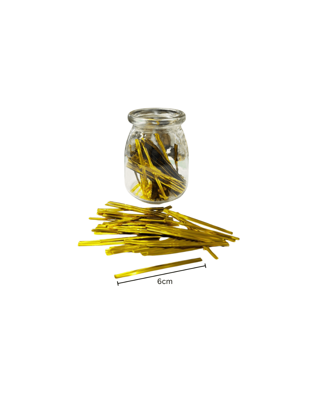 Gold Metallic Twist Tie 60mm - 500/PKT - TEM IMPORTS™