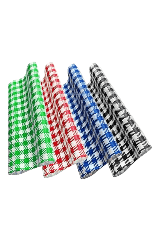 GP Gingham Food Wrapping Paper 190x150mm - 400/PK - TEM IMPORTS™