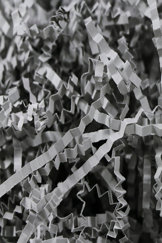 Grey Crinkle Paper Shreds Fillers - 1Kg - TEM IMPORTS™