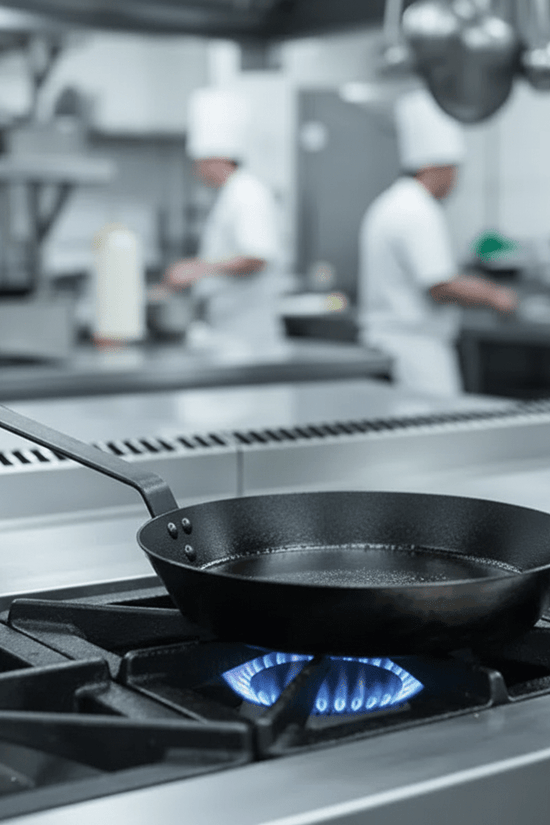 Heavy Duty Black Iron Fryingpan - 350mm - TEM IMPORTS™