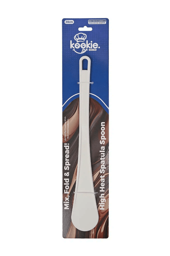 High Heat Spatula One - Piece Spoonula White - 300mm - TEM IMPORTS™