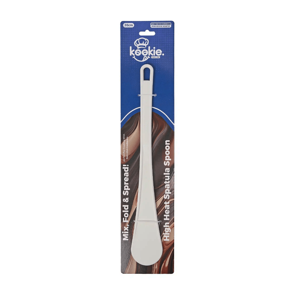 High Heat Spatula One - Piece Spoonula White - 300mm - TEM IMPORTS™