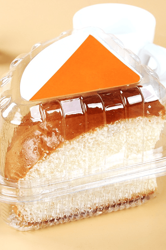 Individual Clear Quarter Slice Cake Hinged Lid - TEM IMPORTS™