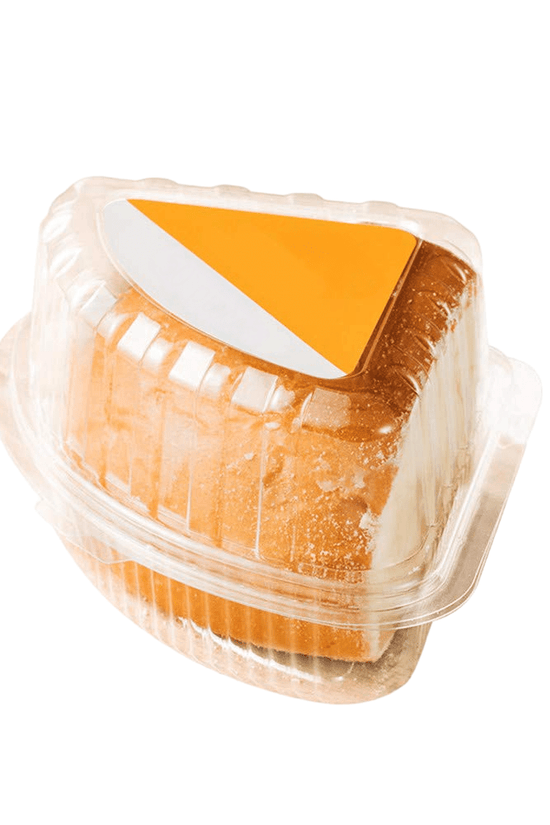 Individual Clear Quarter Slice Cake Hinged Lid - TEM IMPORTS™