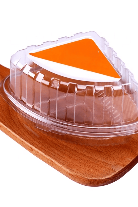 Individual Clear Quarter Slice Cake Hinged Lid - TEM IMPORTS™