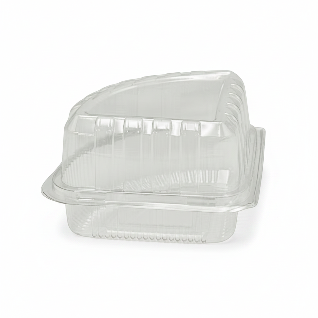 Individual Clear Quarter Slice Cake Hinged Lid - TEM IMPORTS™