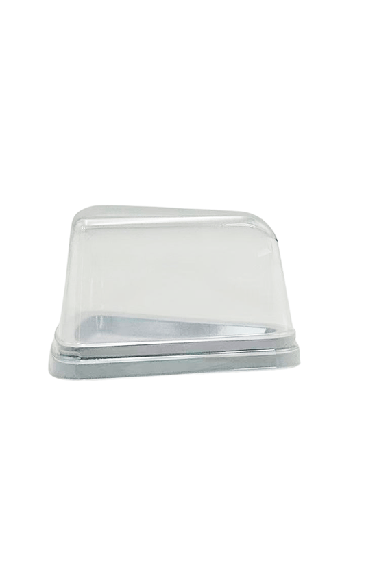 Individual Medium White High Triangle Slice Cake With Lid - TEM IMPORTS™