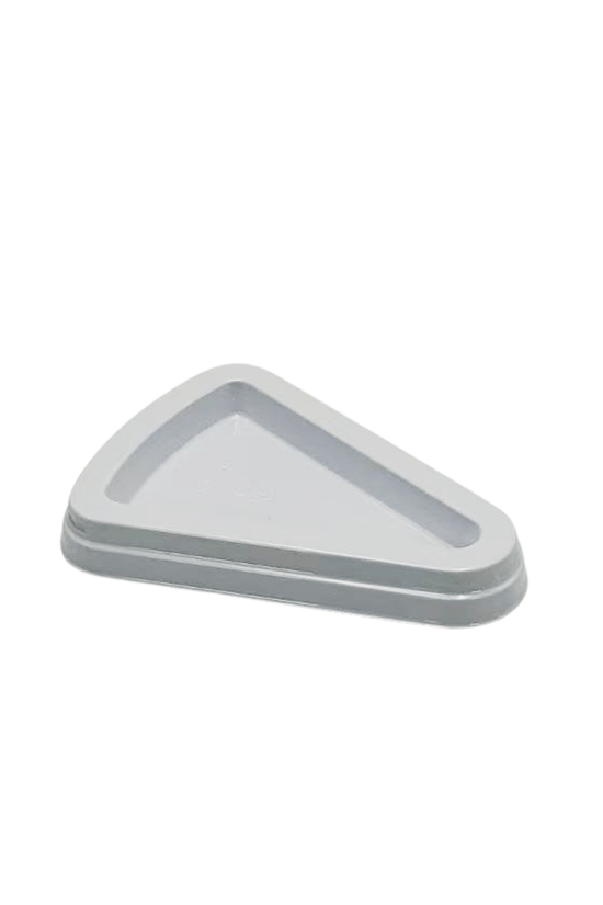 Individual Medium White High Triangle Slice Cake With Lid - TEM IMPORTS™