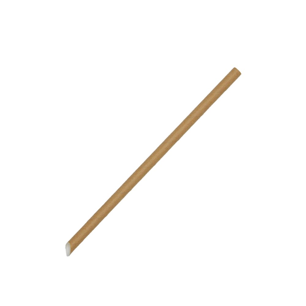 Individually Wrap 8mm Slant Cut Paper Straw Kraft - TEM IMPORTS™