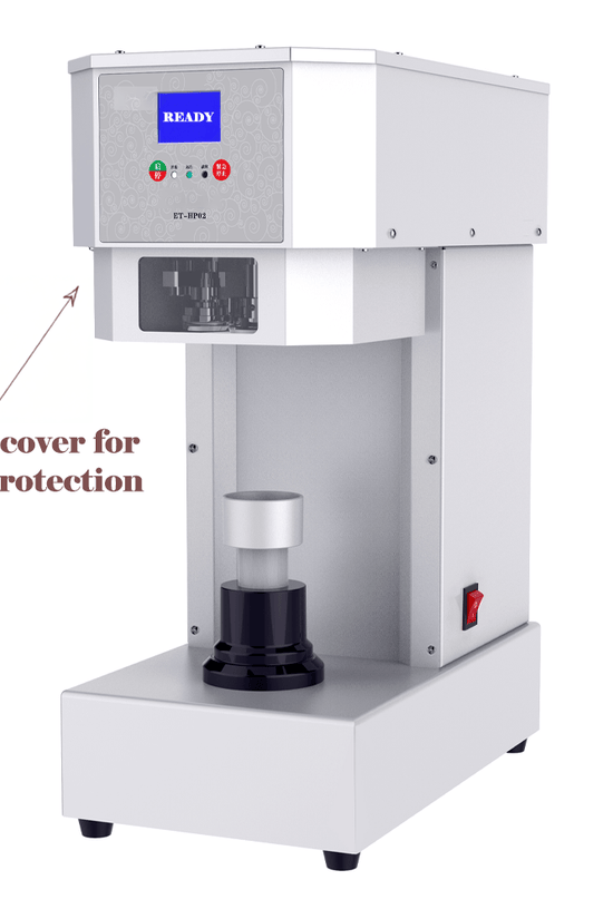 Intelligent Fully Automactic Can Bottle Sealing Machine With Safety Cover - TEM IMPORTS™