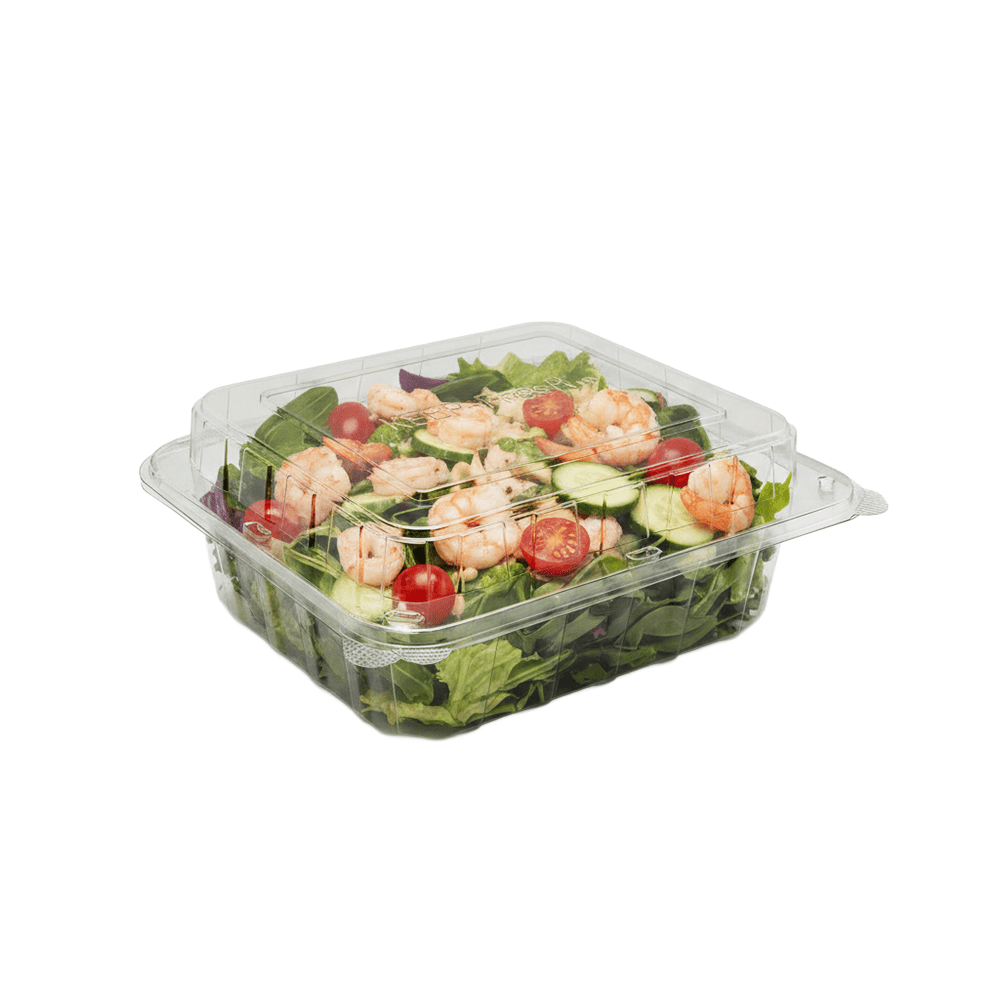 Jumbo Salad Hinged Lid Container - 100/CTN - TEM IMPORTS™