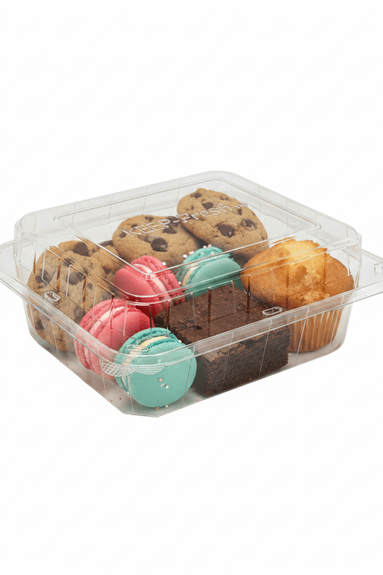 Jumbo Salad Hinged Lid Container - 100/CTN - TEM IMPORTS™