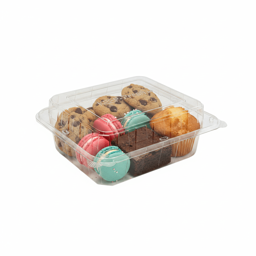 Jumbo Salad Hinged Lid Container - 100/CTN - TEM IMPORTS™