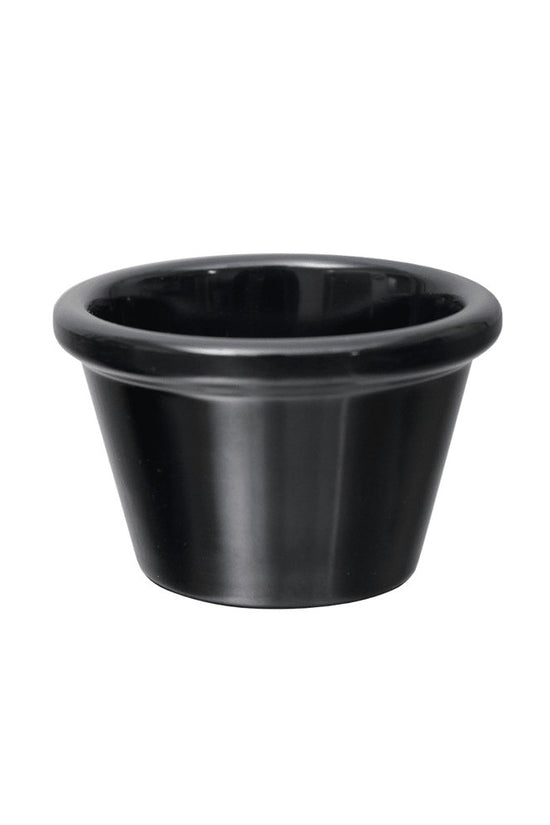 Black Smooth Melamine Ramekin 50mL - 24/Pack