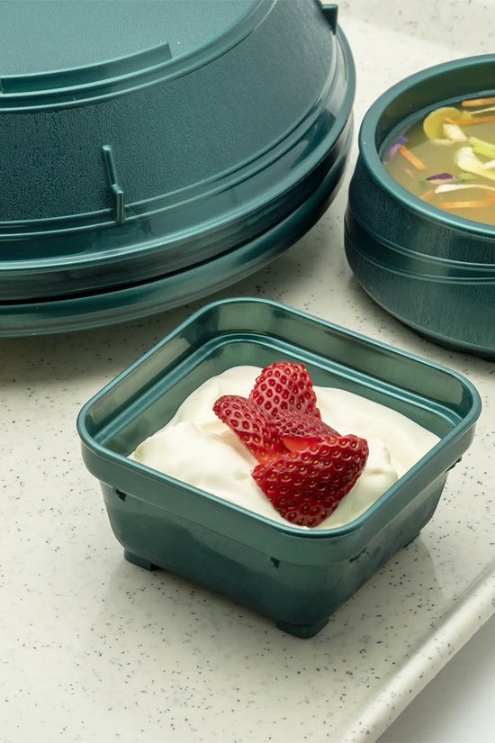 KH Healthcare 220mL Square Bowl Green #19 (Box 12) - TEM IMPORTS™