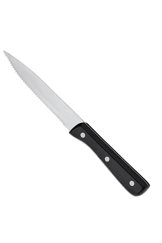 KH Kharve® Bakelite Black Handle Steak Knife Stainless Steel - TEM IMPORTS™