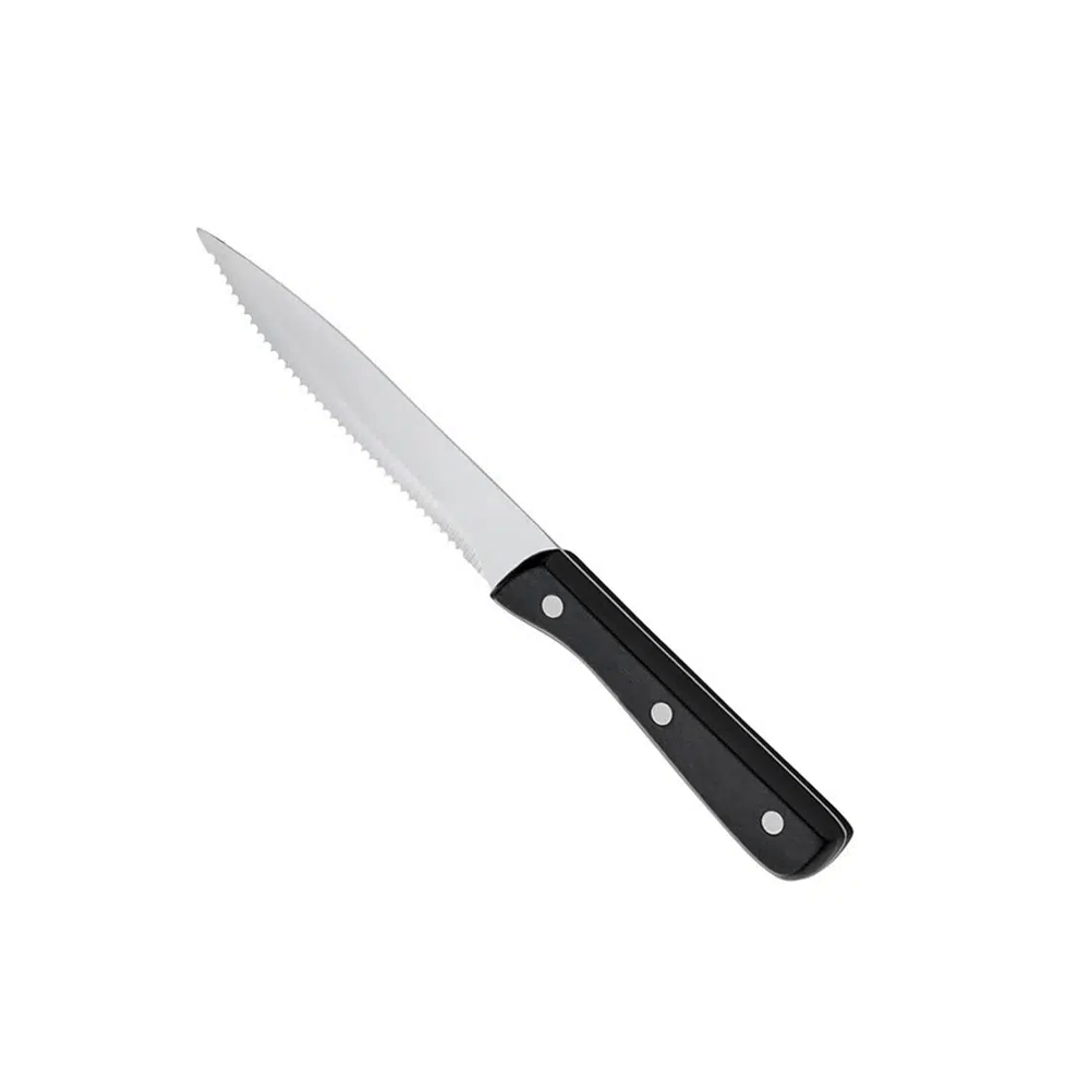 KH Kharve® Bakelite Black Handle Steak Knife Stainless Steel - TEM IMPORTS™