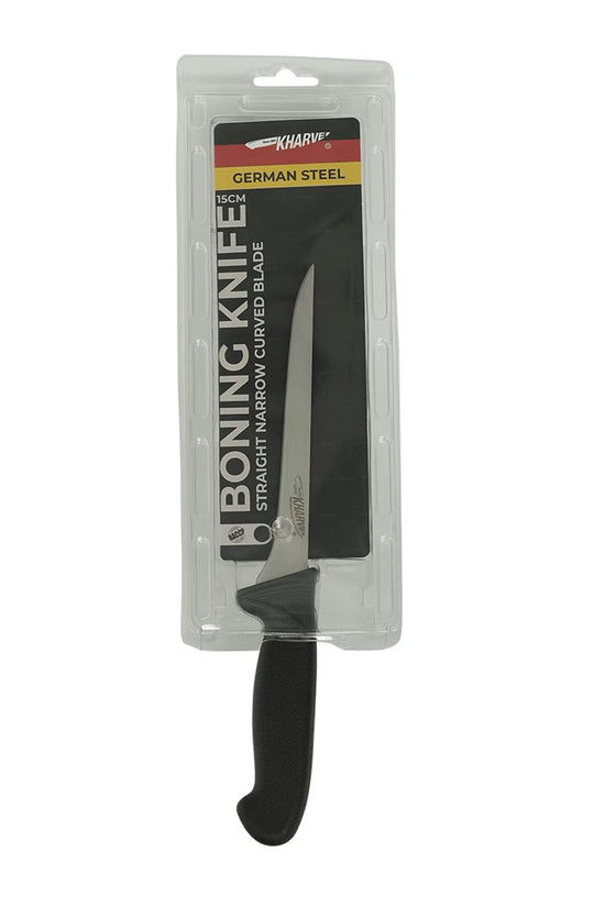 KH Kharve® Boning Knife Straight & Narrow Curved Blade 150mm - TEM IMPORTS™