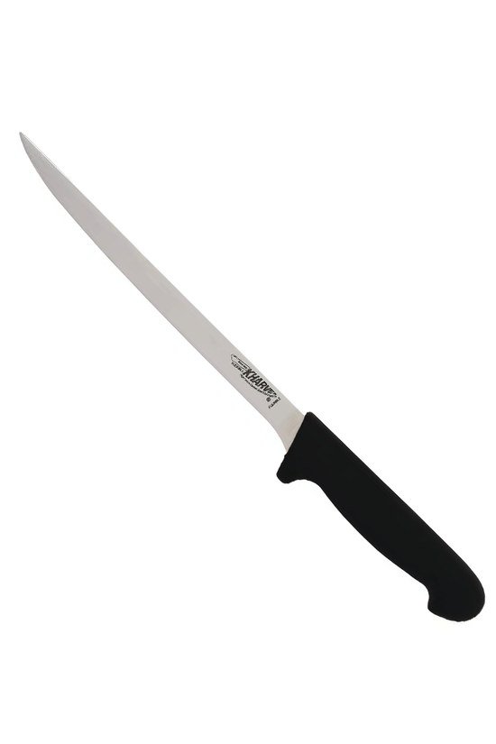 KH Kharve® Filleting Knife Flexible Black 20cm - TEM IMPORTS™