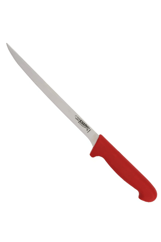 KH Kharve® Filleting Knife Flexible Red 20cm - TEM IMPORTS™