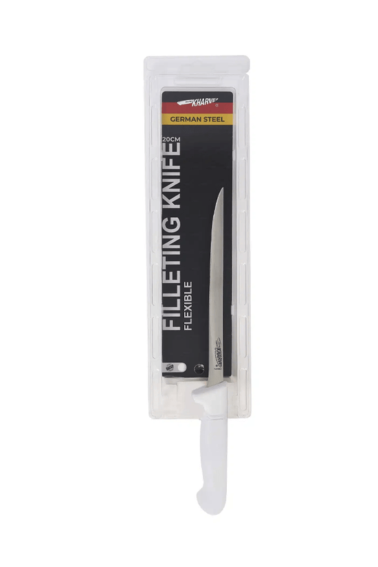 KH Kharve® Filleting Knife Flexible White 20cm - TEM IMPORTS™