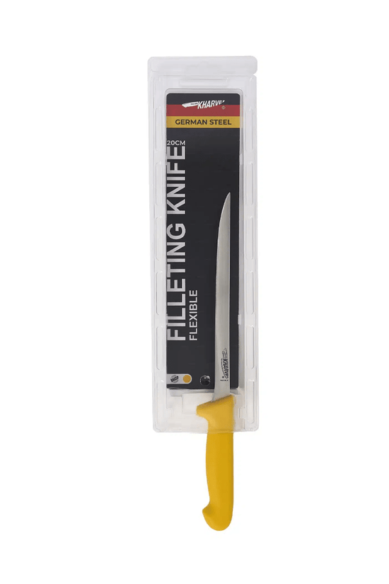 KH Kharve® Filleting Knife Flexible Yellow 20cm - TEM IMPORTS™