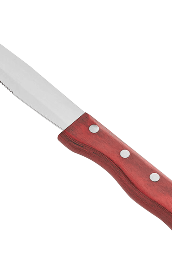 KH Kharve® Pakkawood Jumbo Steak Knife Red - TEM IMPORTS™