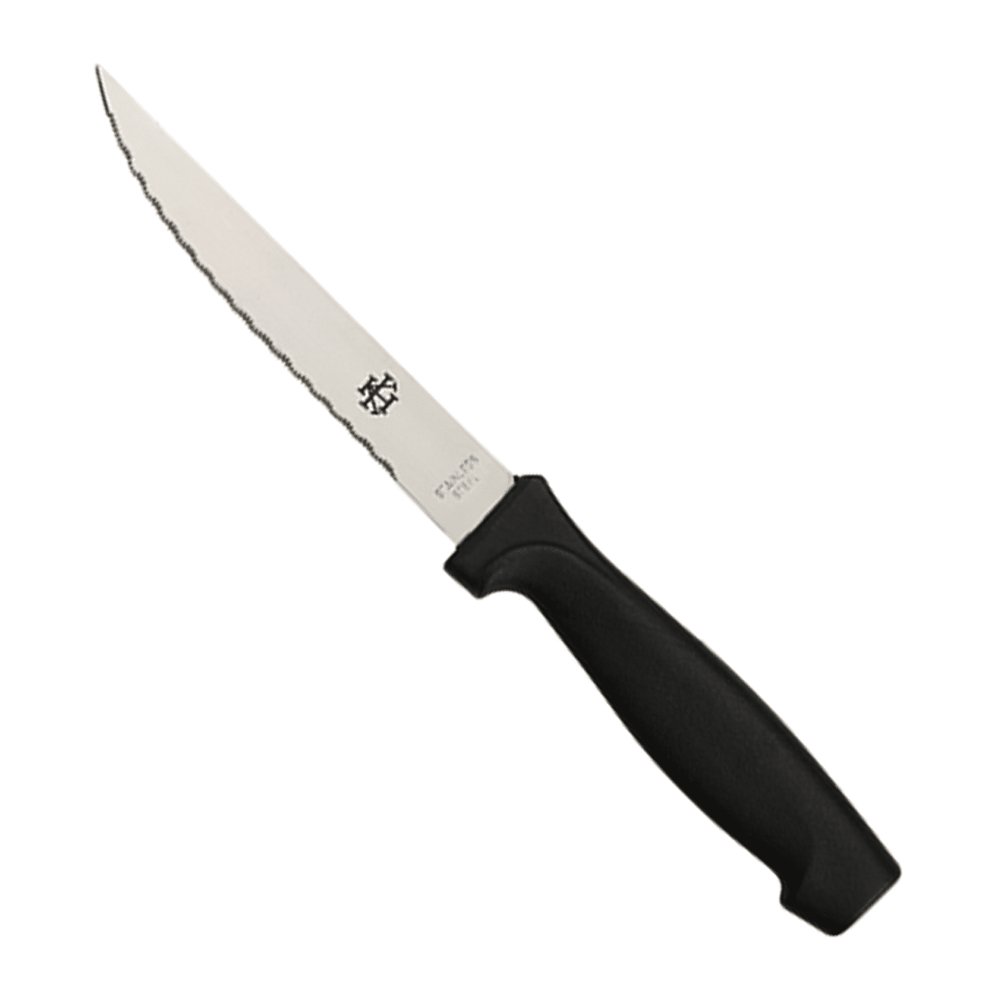 KH Kharve® Point Tip Black Steak Knife Stainless Steel - TEM IMPORTS™