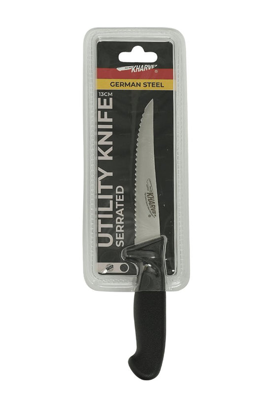 KH Kharve® Utility Knife Serrated 130mm - TEM IMPORTS™