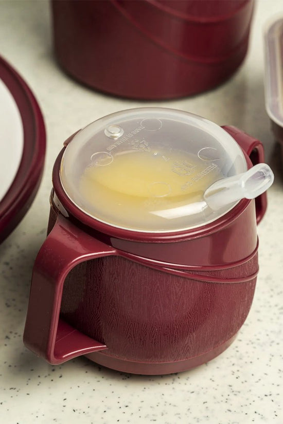 KH Moderne Insulated Double Handle Mug Burgundy 250mL #33 (Box 24) - TEM IMPORTS™