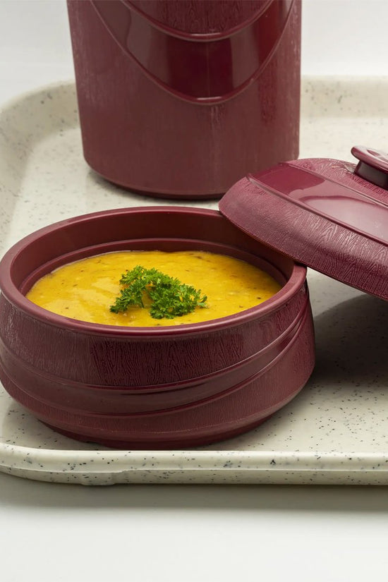 KH Moderne Insulated Soup Bowl Burgundy 250mL #36 (Box 12) - TEM IMPORTS™