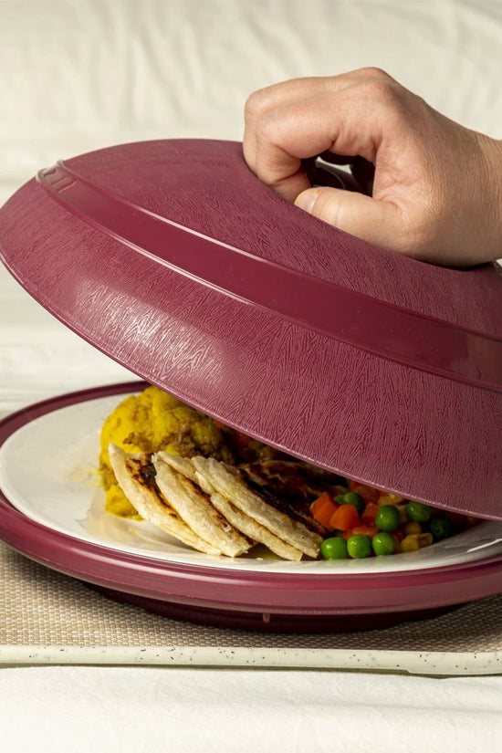 KH Moderne Plate Cover Insulated Burgundy #31 (Box 12) - TEM IMPORTS™